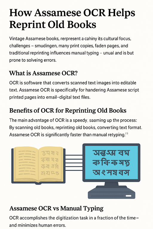 How Assamese OCR Helps Reprint Old Books